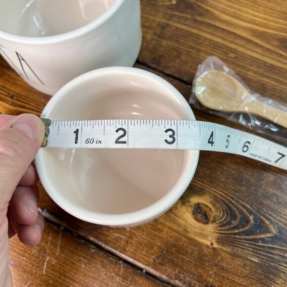 Rae Dunn Artisan Collection Salsa & Guac Ceramic Bowls With Wooden Spoons - Picture 5 of 12